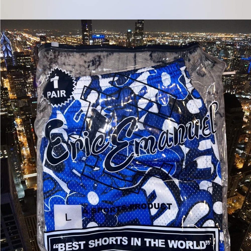 Eric Emanuel Vibrant Blue&white Shorts